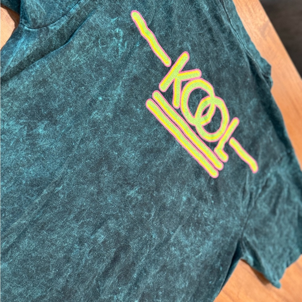 Vintage 90s Kool Cigarettes Acid Wash Tie Dye Tshirt Size XL made in the USA - Picture 7 of 8